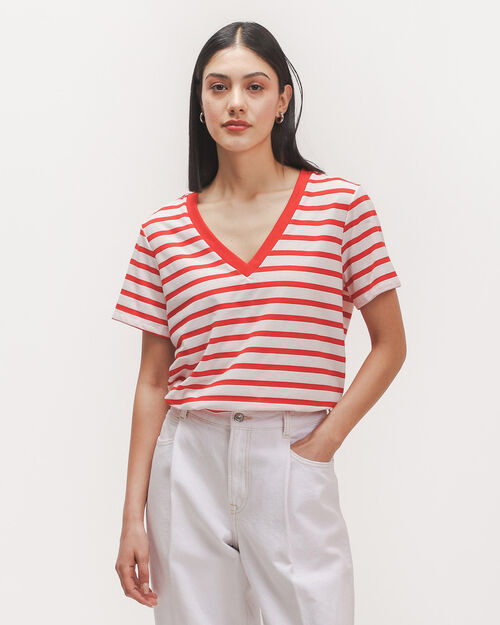 Playera Roja Manga Corta