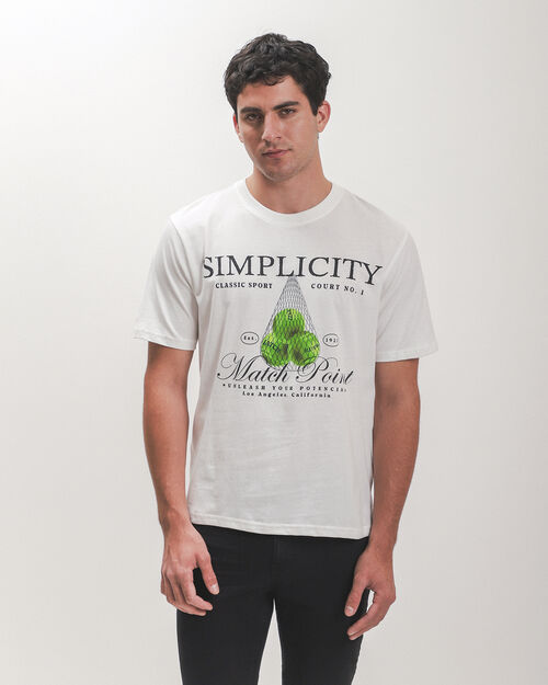 Playera Beige Estampada