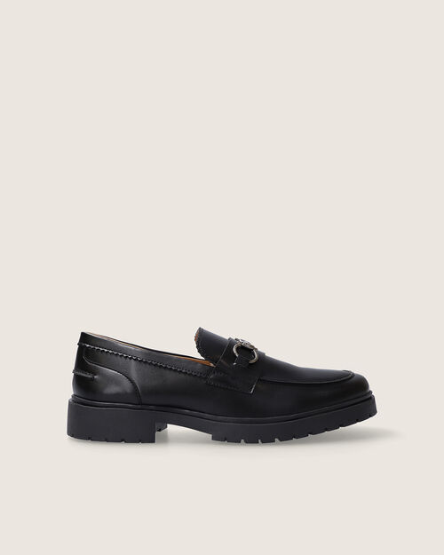 Mocasín Negro Hebilla