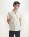 Camisa Blanca Contraste,BLANCO HUESO