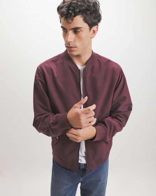 Chamarra Bomber Roja