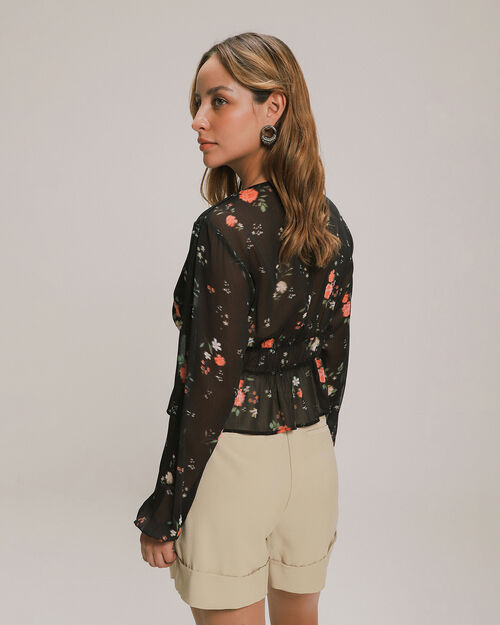 Blusa Fluida Estampada