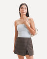 Top Caf&eacute; Strapless,AZUL CIELO