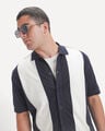 Camisa Caf&eacute; Bloques,AZUL MARINO