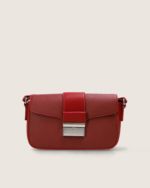 Bolso Rojo Con Hebilla