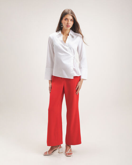 Camisa Blanca Cruzada