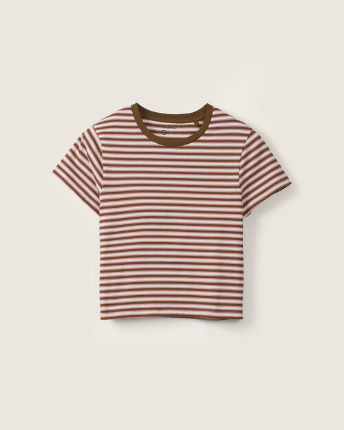 Playera Caf&eacute; Rayas