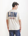 Playera Relaxed Dise&ntilde;o,CREMA