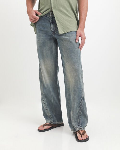Jeans Baggy Efecto Lavado