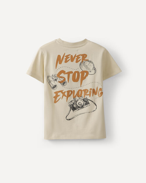 Playera Manga Corta Estampada