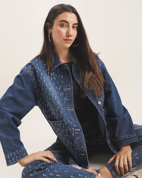 Sobrecamisa Mezclilla Brillos