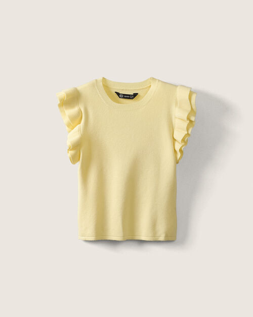 Top Amarillo De Punto