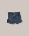 Short Pretina Elástica,AZUL ACERO