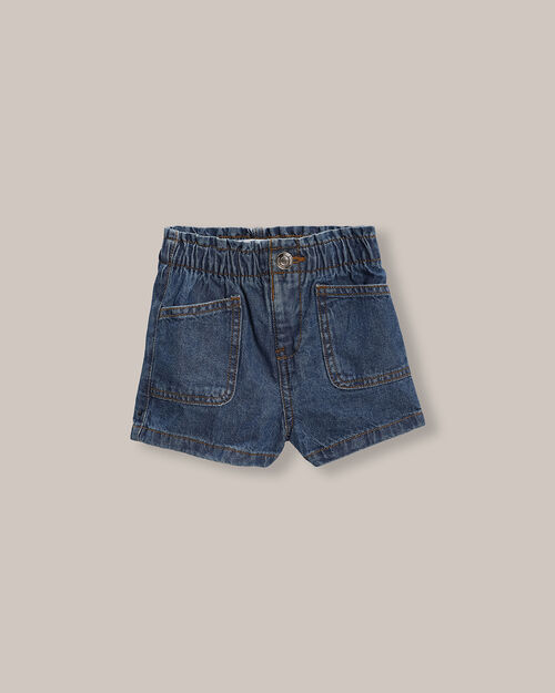 Short Pretina Elástica Azul