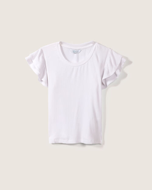 Playera Blanca Volantes