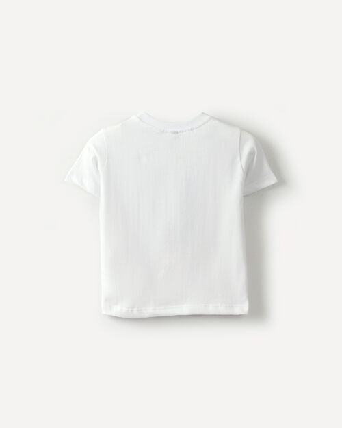 Playera Blanca Estampada