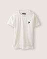 Playera Manga Corta Café,BLANCO