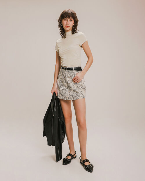 Short Falda Animal Print