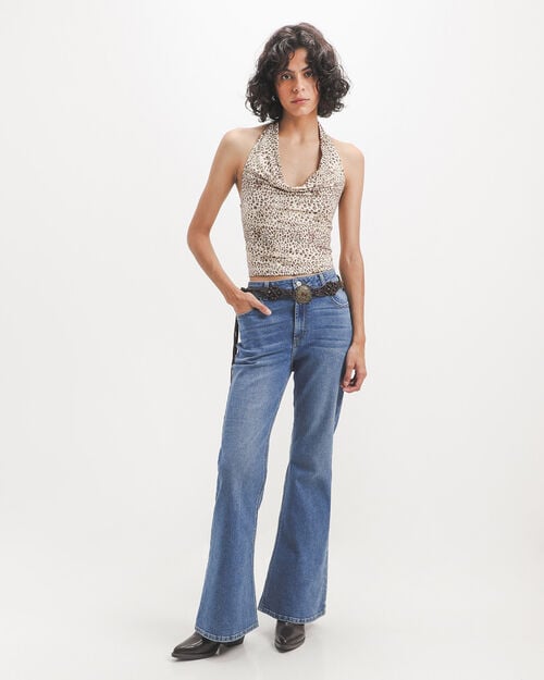 Jeans Flare Azul