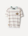 Playera Beige Rayas,CRUDO