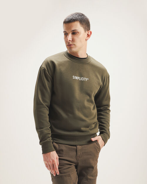 Sudadera Olivo Estampada