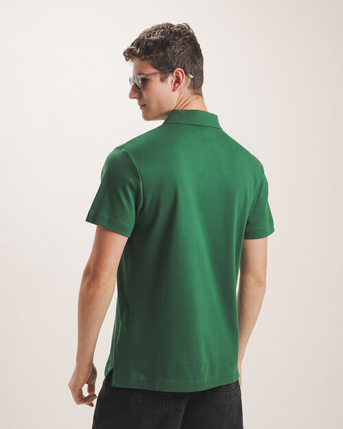 Polo Verde Manga Corta