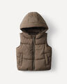 Chaleco Con Gorro,CAFE