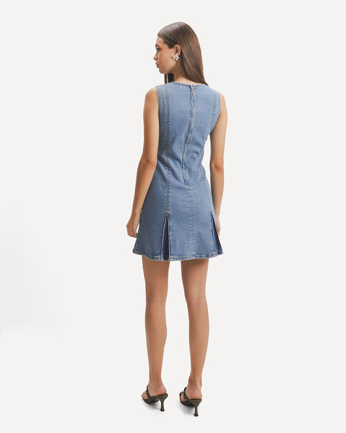 Vestido Corto De Mezclilla