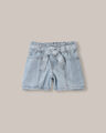Short De Mezclilla Paper Bag,AZUL CIELO