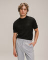 Playera Negra Con Rayas,NEGRO