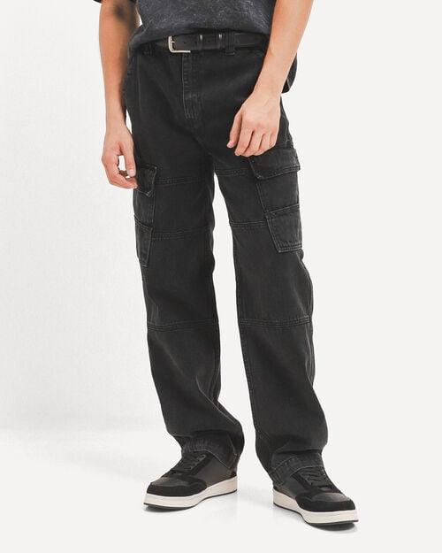 Jeans Wide Leg Cargo