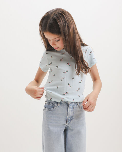 Playera Manga Corta Flores