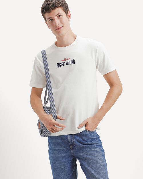 Playera Blanca Con Gr&aacute;fico