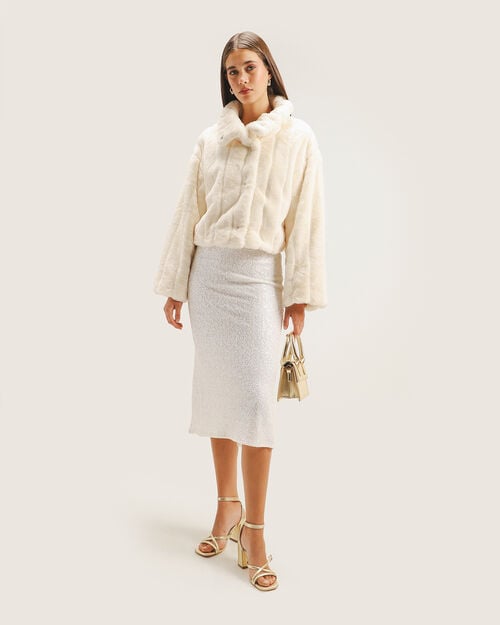 Falda Midi Lentejuelas