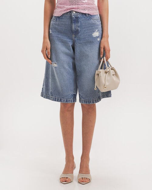 Bermuda Baggy Azul