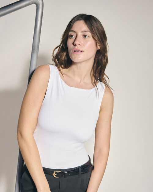 Top Sin Mangas Blanco