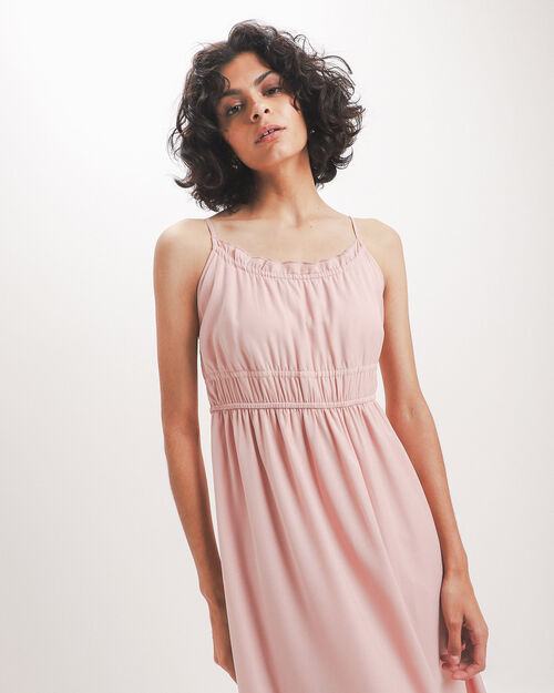 Vestido Midi Rosa