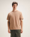 Playera Fit Relaxed Amarillo,CAFE CLARO