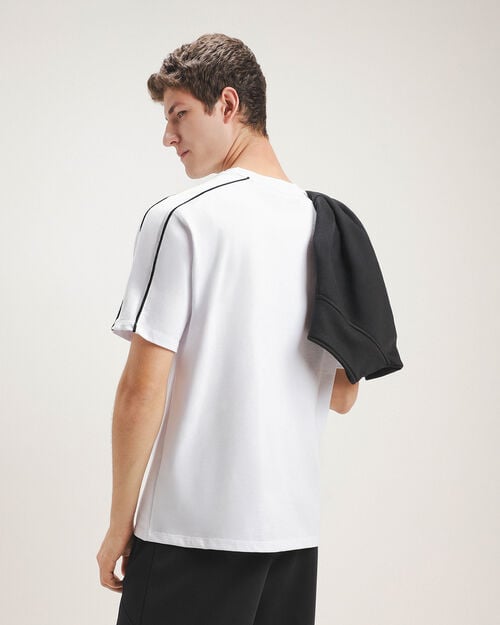 Playera Blanca Estampada