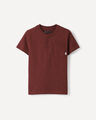 Playera Henley Roja,ROJO OBSCURO