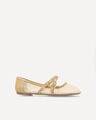 Balerinas Mesh Hebillas,BEIGE