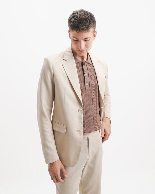 Saco Fit Slim De Lino