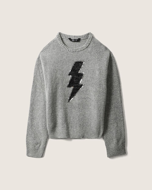 Suéter Estampado De Rayo