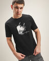 Playera Estampada Gris,NEGRO P1