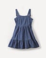 Vestido Corto Mo&ntilde;o,AZUL MARINO