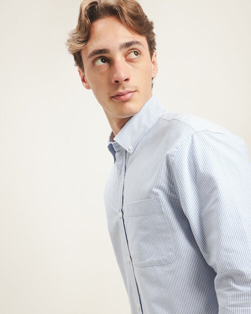 Camisa Fit Regular Azul