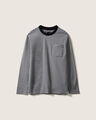 Playera Rayas Manga Larga,NEGRO P1