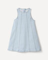 Vestido Corto Mezclilla Azul,AZUL CIELO