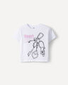 Playera Gris Gr&aacute;fico,BLANCO HUESO