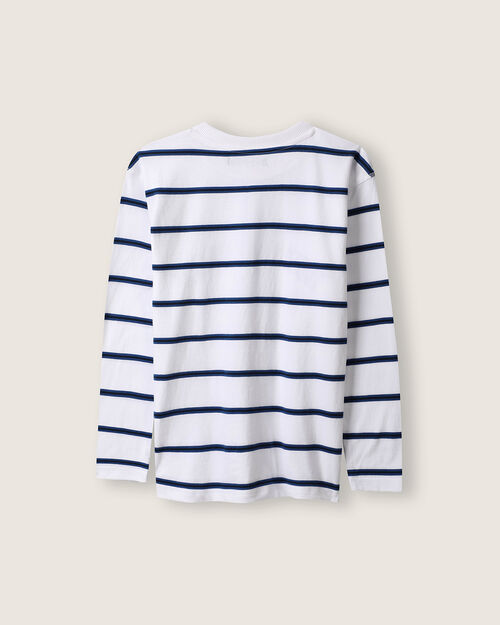 Playera Blanca Rayas